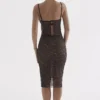 Yolanda zwarte kanten midirok