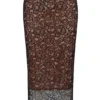 Yolanda zwarte kanten midirok