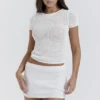 Yves witte gebreide top