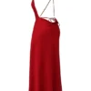 Zanab Red Rose maxi-jurk met split op de dij